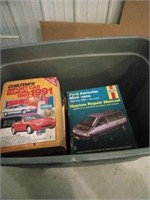 Tote of car manual books