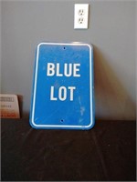 Blue lot sign