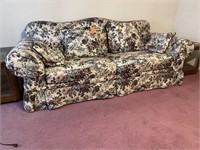 2 cushion floral couch by Cochrane