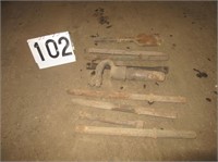 Group of Jack Hammer Bits and Hammer