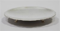 STERLING SILVER FOOTED TRAY