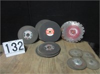 Group of 12", 14" and 4" Abrasive Wheels