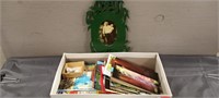 Box Of Assorted Vintage Postcards, Picture,