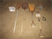 5 Round, Square, and Spade Shovels