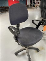 Blue cloth office chair