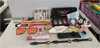 Tray Lot Of Assorted Items Including Walt Disney