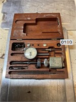 Lufkin dial gauge micrometer with wood box