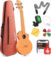 NEW $80 Carbon Fiber 23" Ukelele Orange