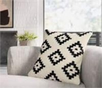 Jada Wool Blend Geometric Square Pillow Cover