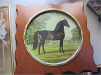 Horse Picture with Wooden Frame