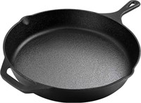 NEW $45 (12.5 Inch) Pre-Seasoned Cast Iron Skillet