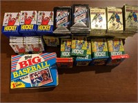 1979-80 - 1991 Lot of Hockey & Baseball Packs