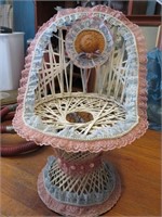 Decorative Child Size Wicker Chair