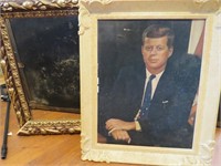 JFK Picture & Gold Frame