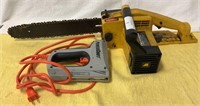 Electramac 1 HP Electric Chainsaw and power shot