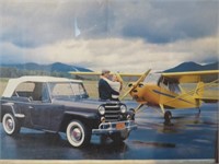Picture - Vintage Car & Airplane