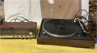 Vintage dual 502 record player and Realistic