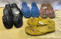 5 pairs of Easy sandals various sizes