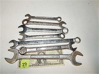 7 Assorted Brands & Sizes  End Wrenches