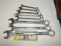 8 Assorted Brands & Sizes  End Wrenches