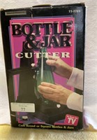 Bottle and jar cutter, cuts round or square
