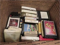 Box of 8 Track Tapes