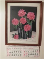 Floral Picture & 2000 Calendar