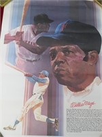 Willie Mays Baseball Greats Coca Cola Poster24x18"