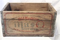 OLD FASHION MA'S ROOTBEER WOODEN CRATE