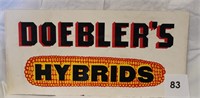 DOEBLER'S HYBRIDS SIGN (CARDBOARD)