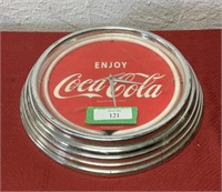 Neon Coca-Cola plastic battery operated clock