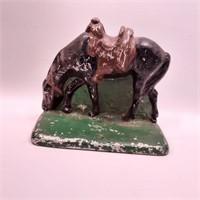 cast horse book end,