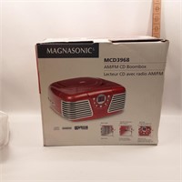 Red cd player in box