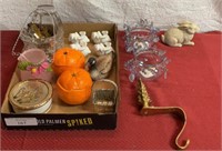 Box full of miscellaneous, decorative animals and