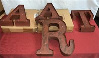 Large metal LED letters battery operated