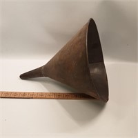 Antique brass funnel