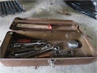 Metal Tool Box with Tools