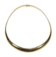 14K Yellow gold 16" 6-12mm graduated necklace,