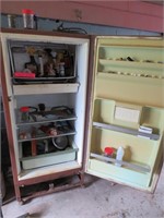 Old Storage Refrigerator and Contents