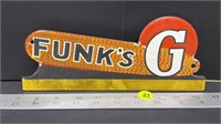 REPRODUCTION Layered Porcelain Sign - Funk's G