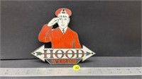 REPRODUCTION Layered Porcelain Sign - Hood Tires