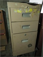 Metal File Cabinet and Contents