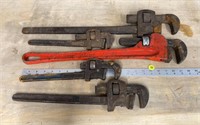 Various Pipe Wrenches.  NO SHIPPING