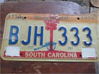 Bicentennial SC License Plate