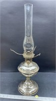 Aladdin Model 6 Nickel Lamp with Chimney and