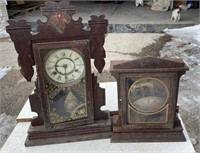 2 Antique Clocks for parts or repair.