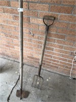 Garden Hoe & Potatoe Fork