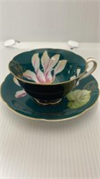 Vintage Floral Cup & Saucer Japan