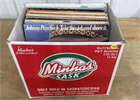 Box of Assorted Record Albums (mostly country and
