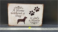 Decorative Tin Sign (8" x 12") - Dog's House